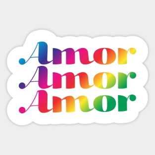 Amor amor amor - love is love Sticker